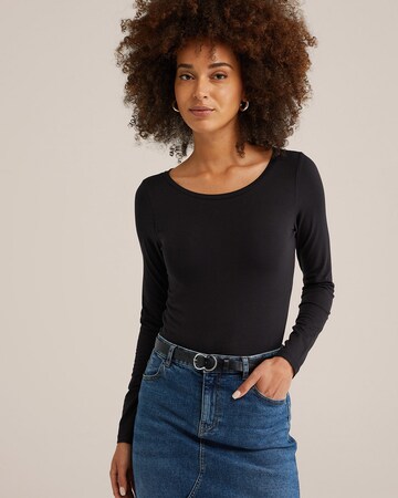 WE Fashion Shirt in Black: front