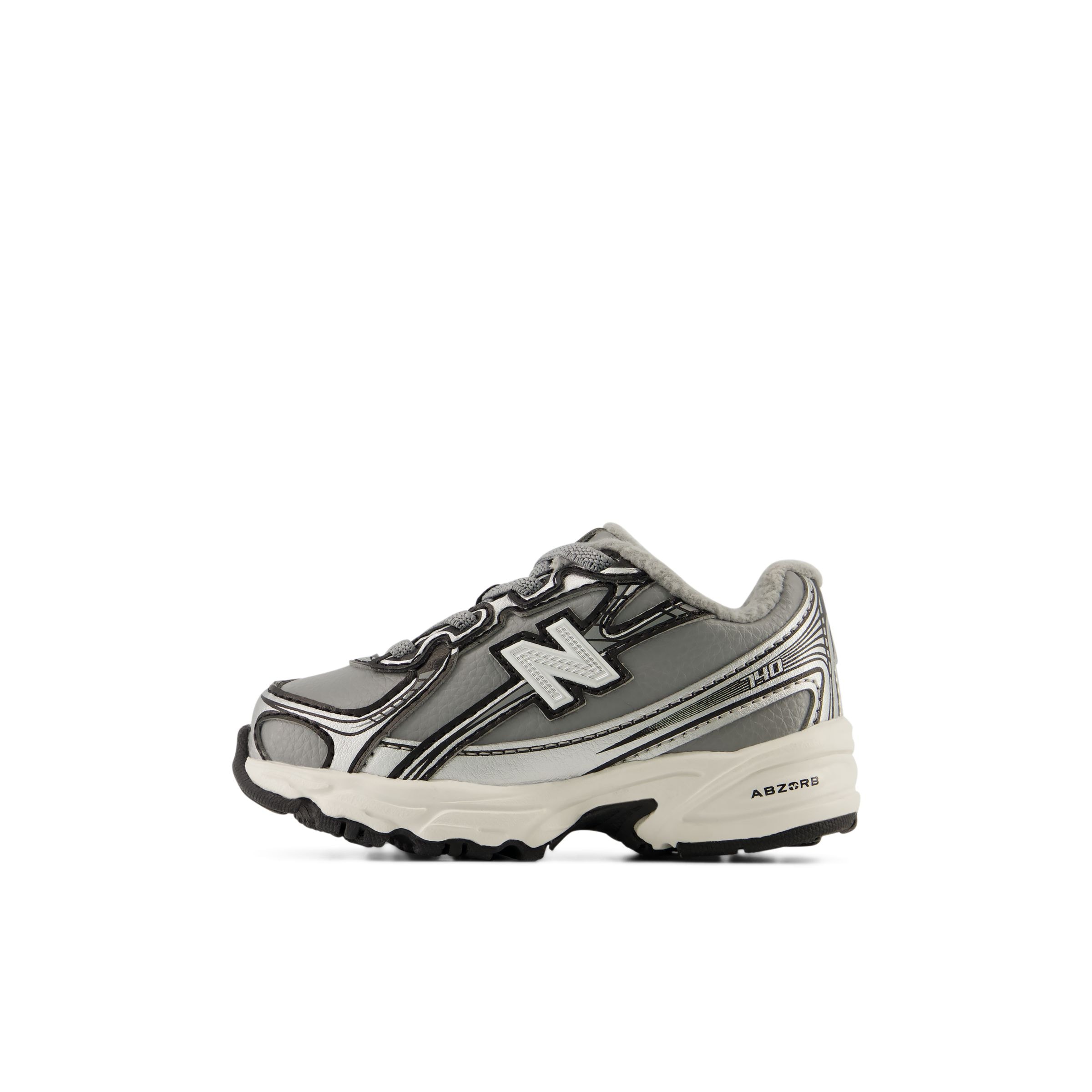 new balance Sneakers '740 Bungee Lace' in Grijs: voorkant