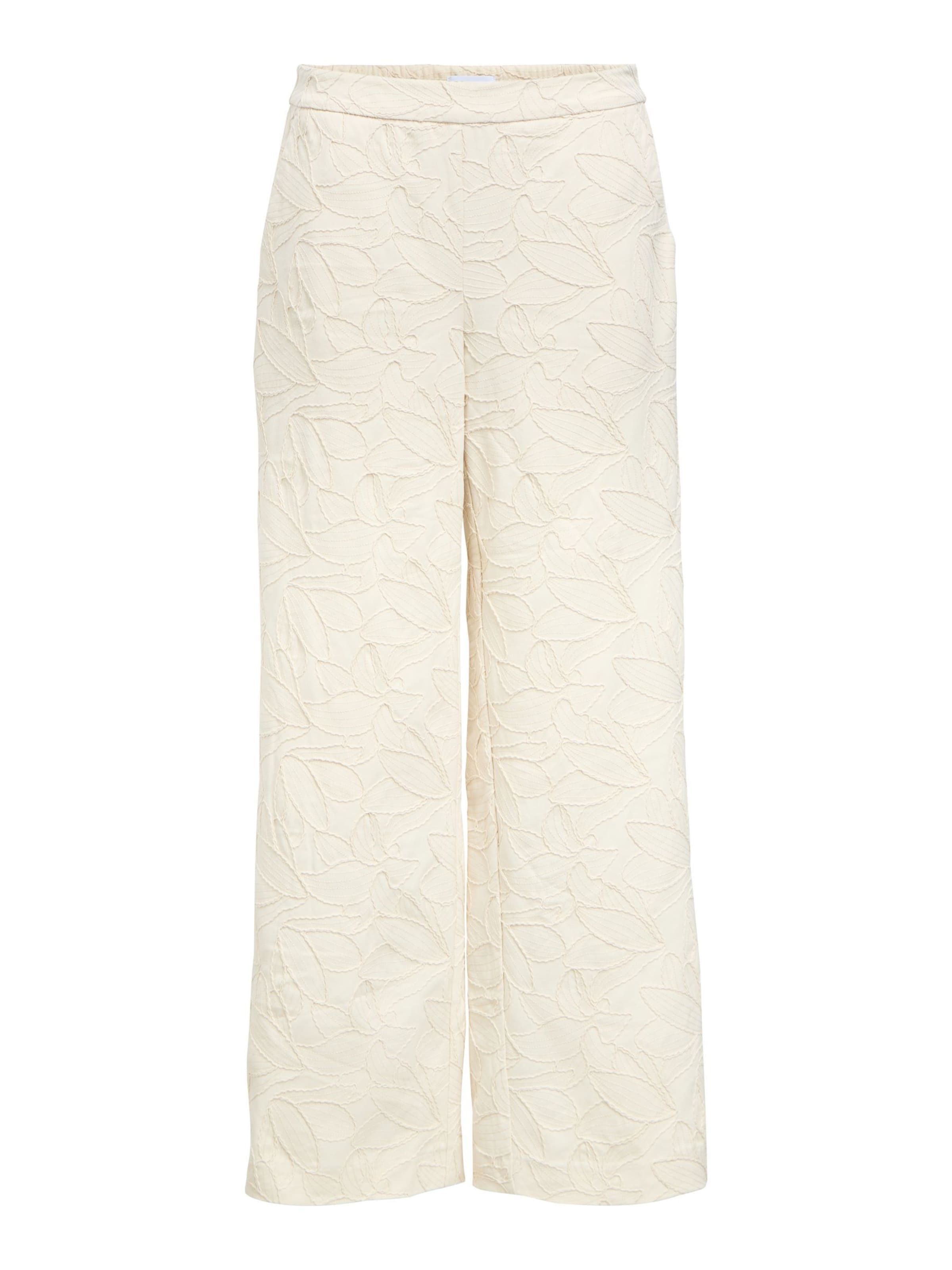 Wide leg Pantaloni 'OBJMathilda' di OBJECT in beige: frontale
