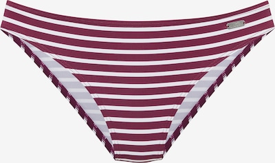 VENICE BEACH Bikinihousut koossa XS värissä viininpunainen / valkoinen, Tuotenäkymä