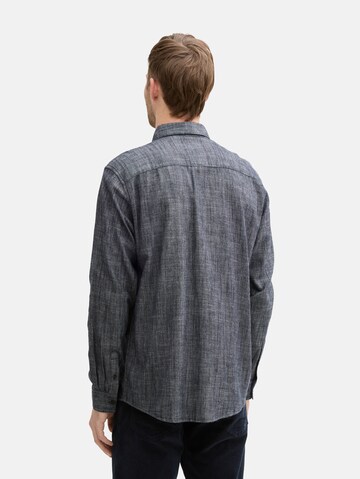 TOM TAILOR Regular fit Button Up Shirt in Blue
