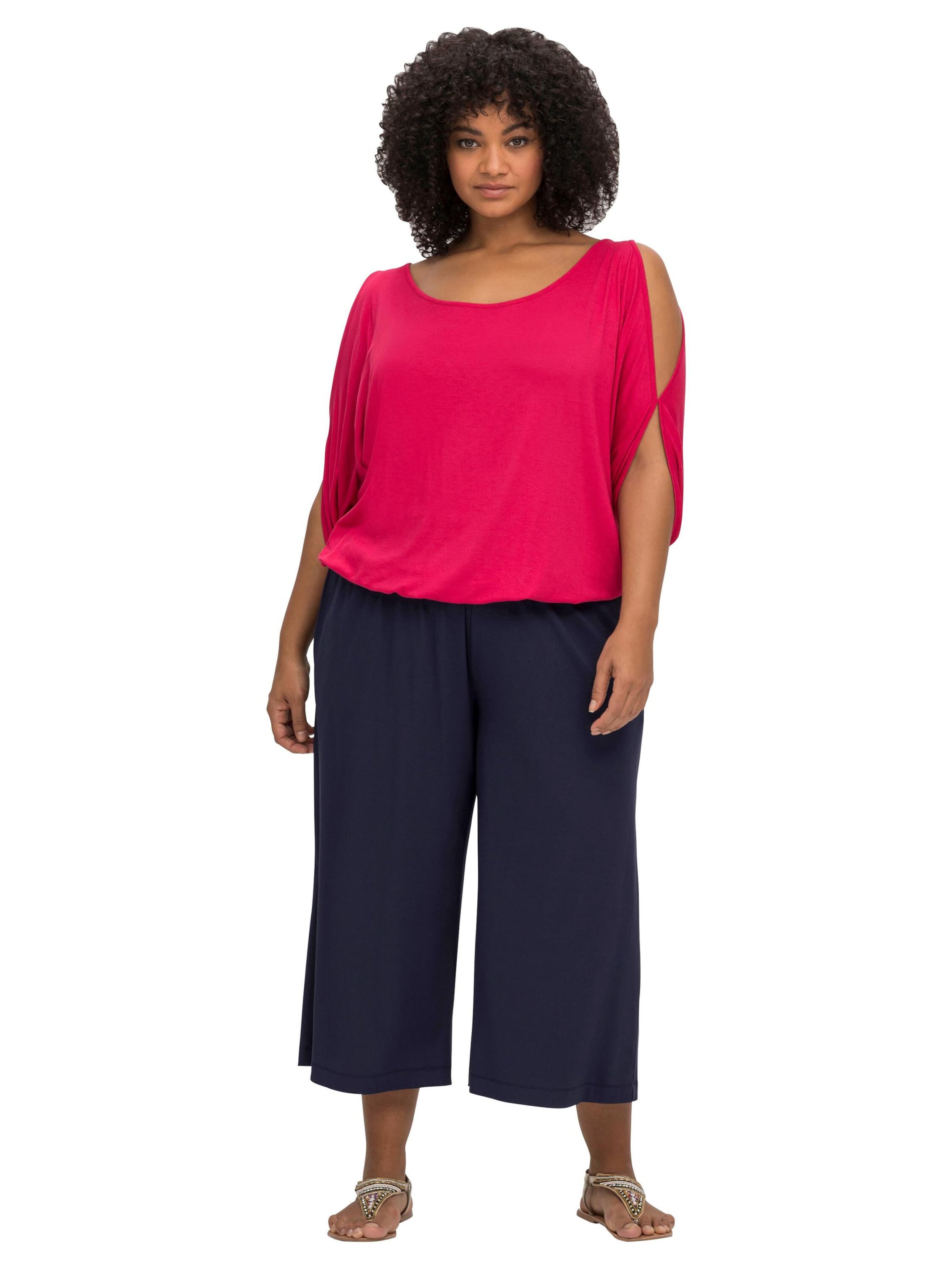 SHEEGO Bő szár Nadrág - kék