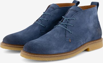 Travelin Lace-Up Boots 'Glasgow' in Blue
