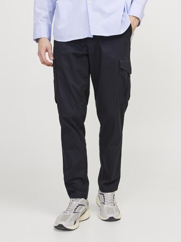 JACK & JONES Regular Cargo Pants in Blue: front