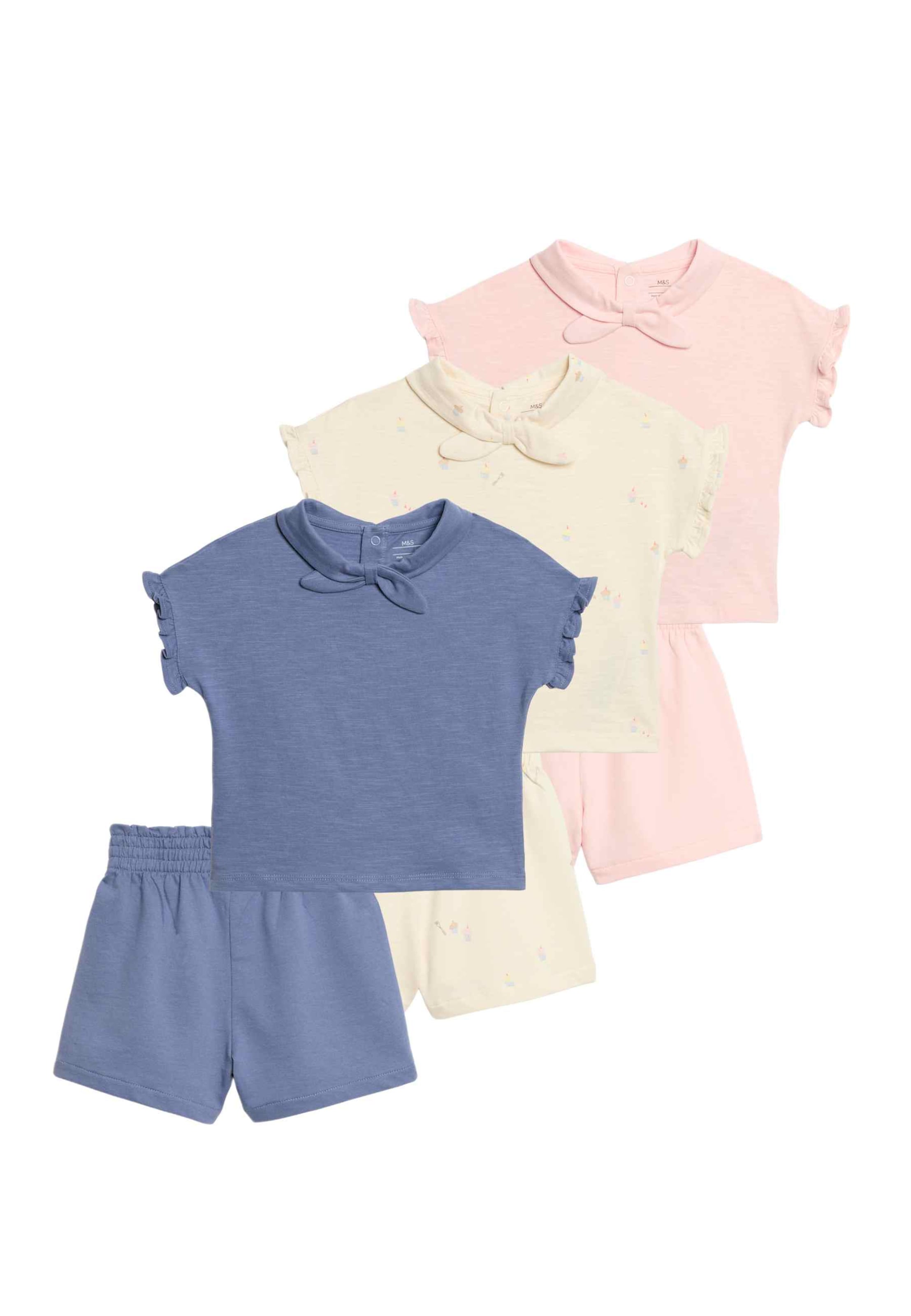 Marks & Spencer Schleife und Shorts in Mischfarben: Vorderseite