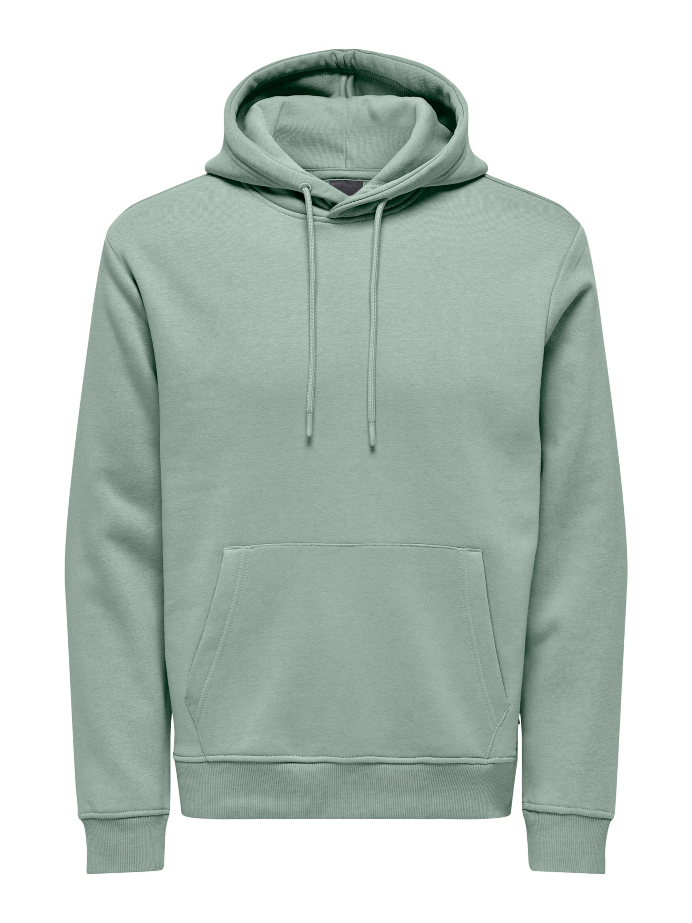 Only & Sons Свитшот 'ONSCONNOR' в Зеленый: спереди