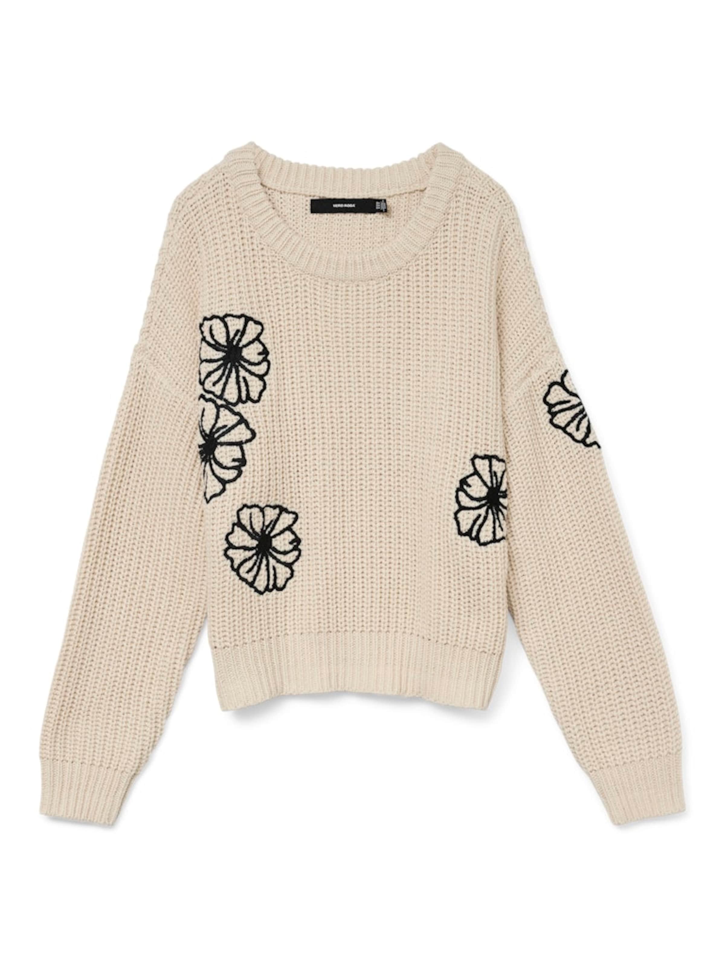 VERO MODA Oversized Sweater 'LAURA' in Beige: front