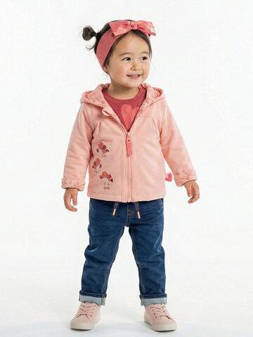 SIGIKID Übergangsjacke 'Wendejacke wattiert Pink Birds' in Pink