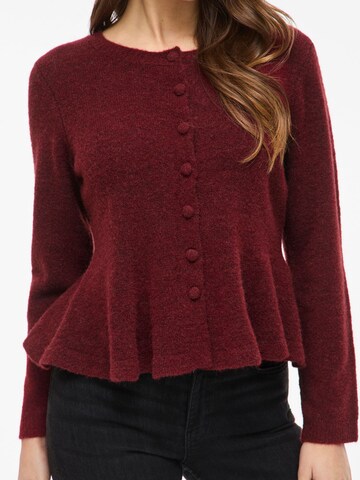 VILA Knit cardigan 'VILUNA' in Red