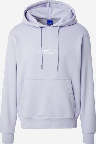Sweat-shirt 'JORVESTERBRO' JACK & JONES en violet : devant