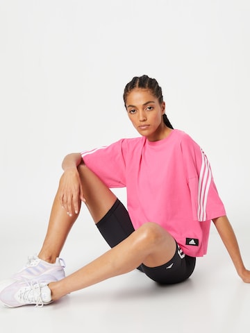 ADIDAS SPORTSWEAR Performance shirt 'Future Icons 3-Stripes' in Pink