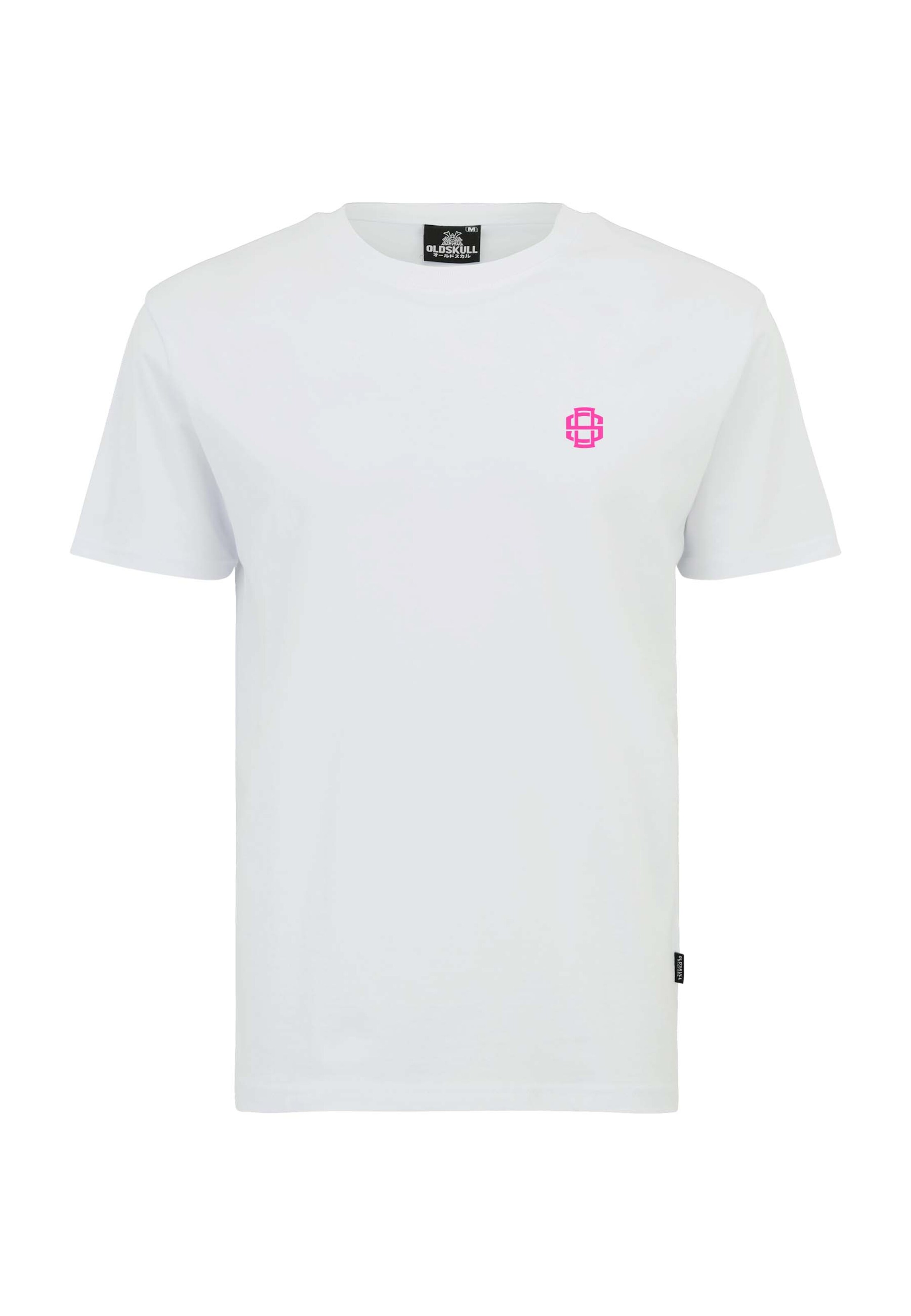 Oldskull T-Shirt 'Retro Cherry Chaser Logo Graphic' in Weiß