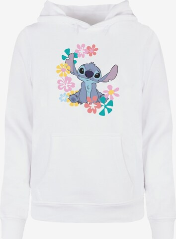 ABSOLUTE CULT Sweatshirt 'Ladies Lilo and Stitch' in Wit: voorkant