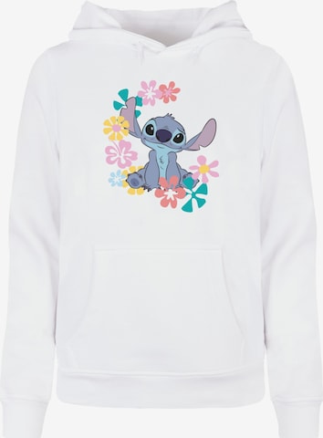 ABSOLUTE CULT Sweatshirt 'Ladies Lilo and Stitch' in Wit: voorkant
