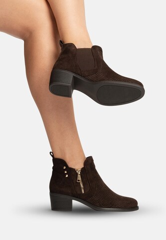 Bottines Salinyang en marron