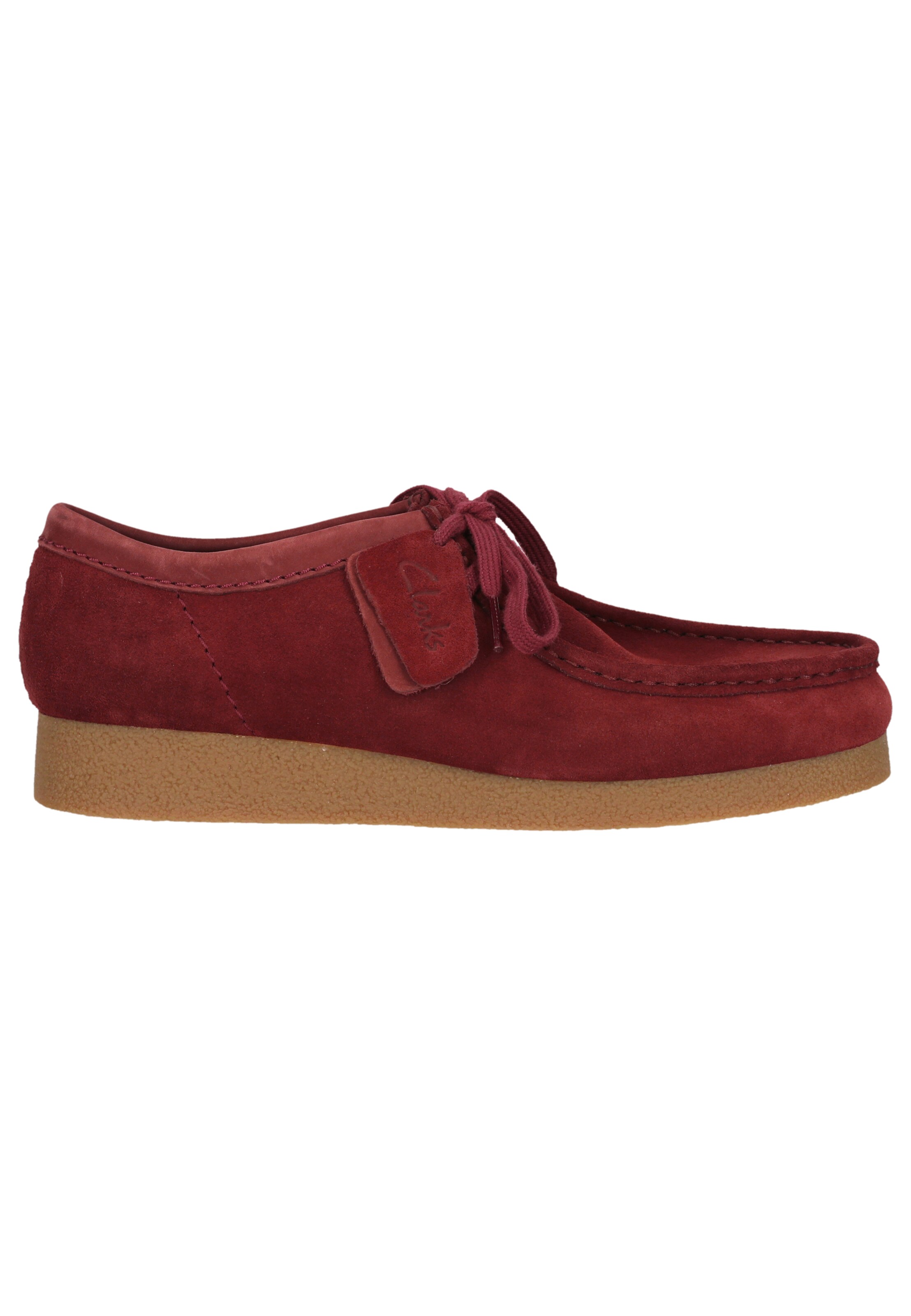 CLARKS Veterschoen 'WallabeeEVO' in Rood