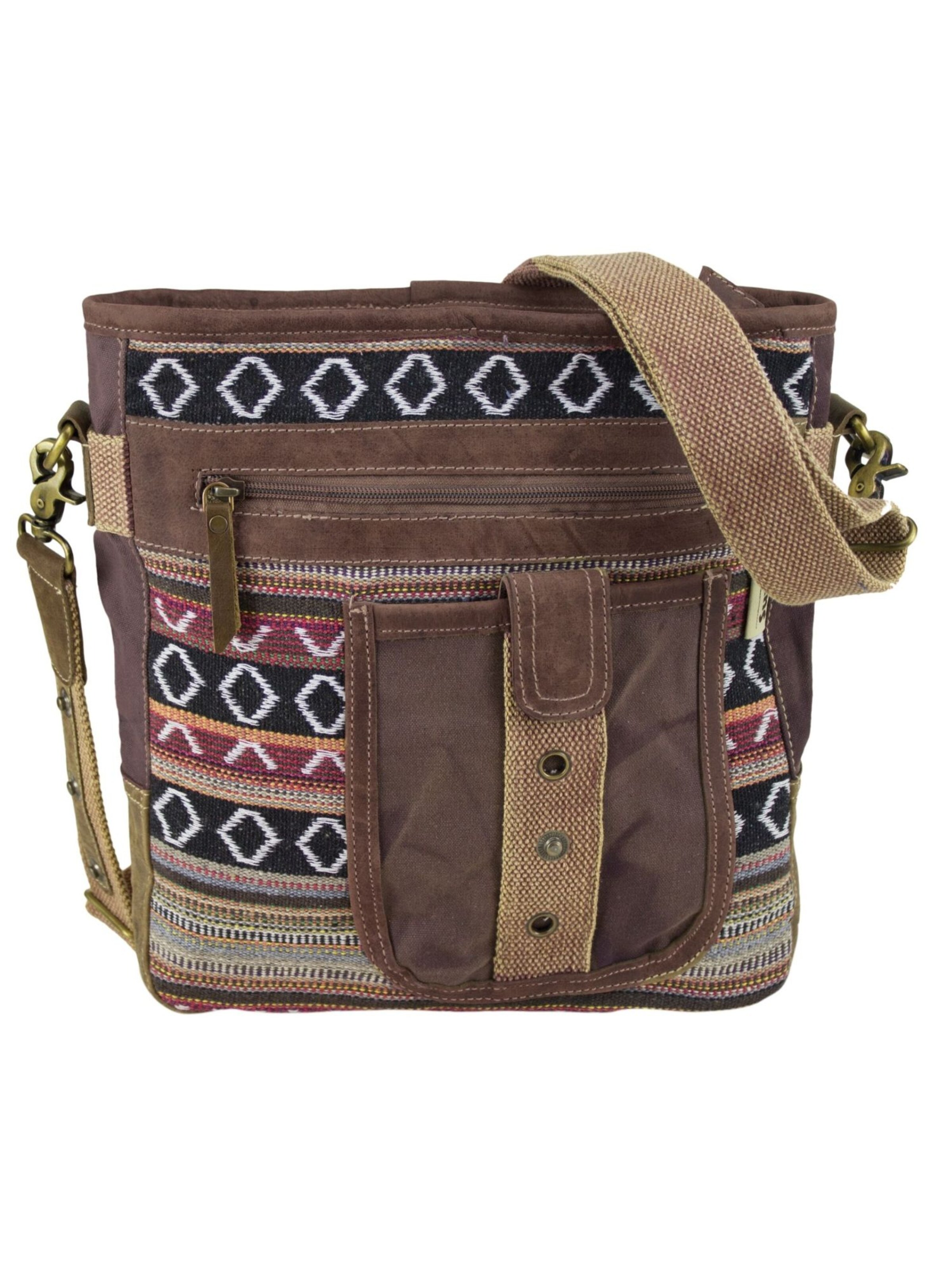 Sunsa Umhängetasche 'Sunsa'‌‌ in Braun: Vorderseite