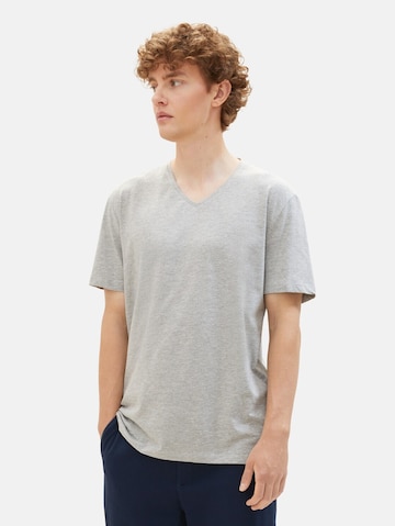 T-Shirt TOM TAILOR DENIM en gris : devant