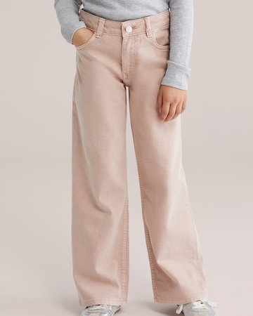 WE Fashion - regular Vaquero en rosa: frente