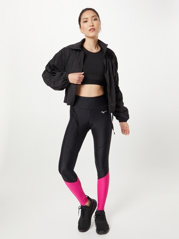 Skinny Pantaloni sportivi di MIZUNO in nero