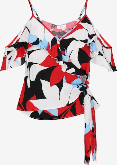 IZIA Top in pastellblau / rosa / schwarz / weiß, Produktansicht