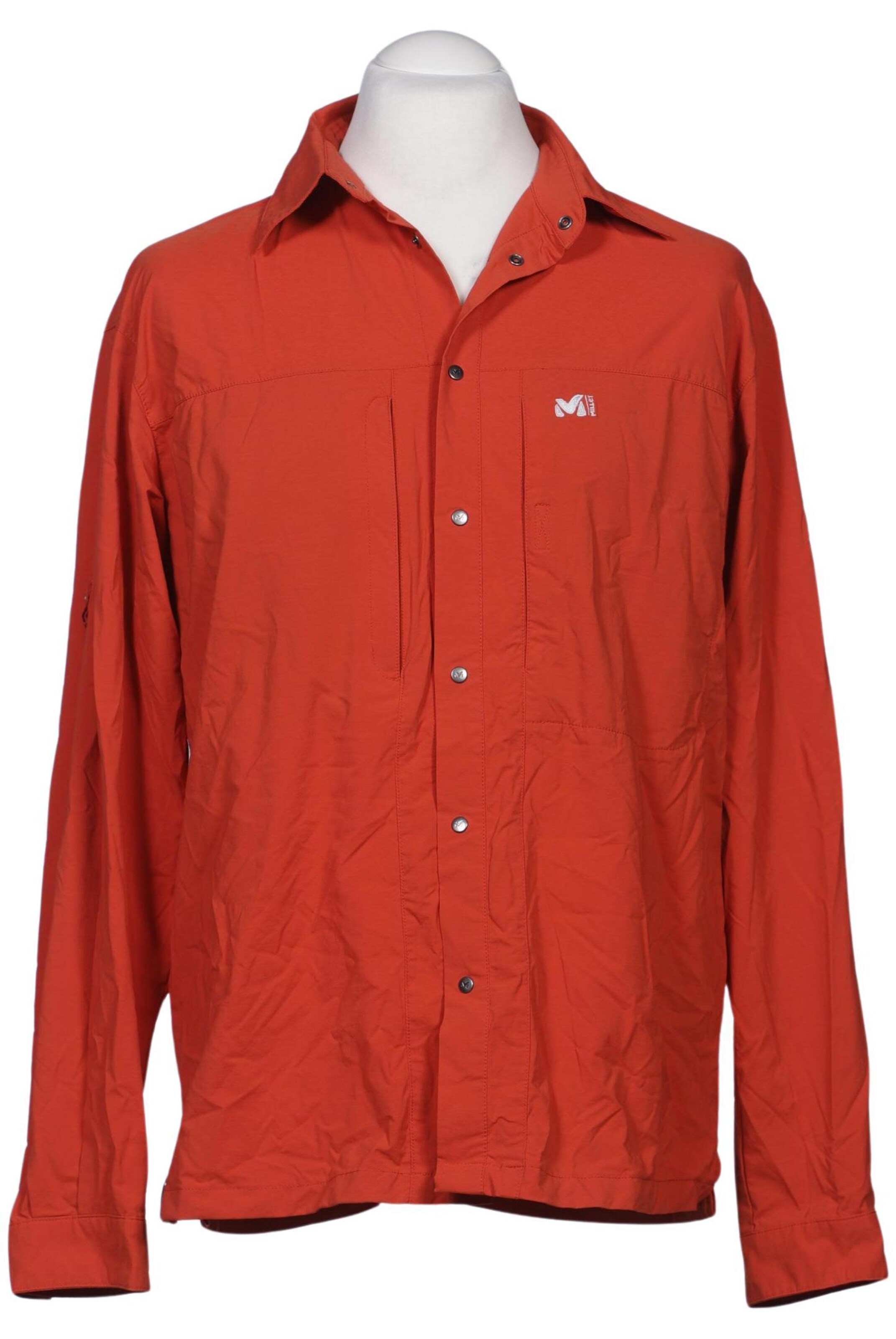 MILLET Button Up Shirt in L in Orange: front