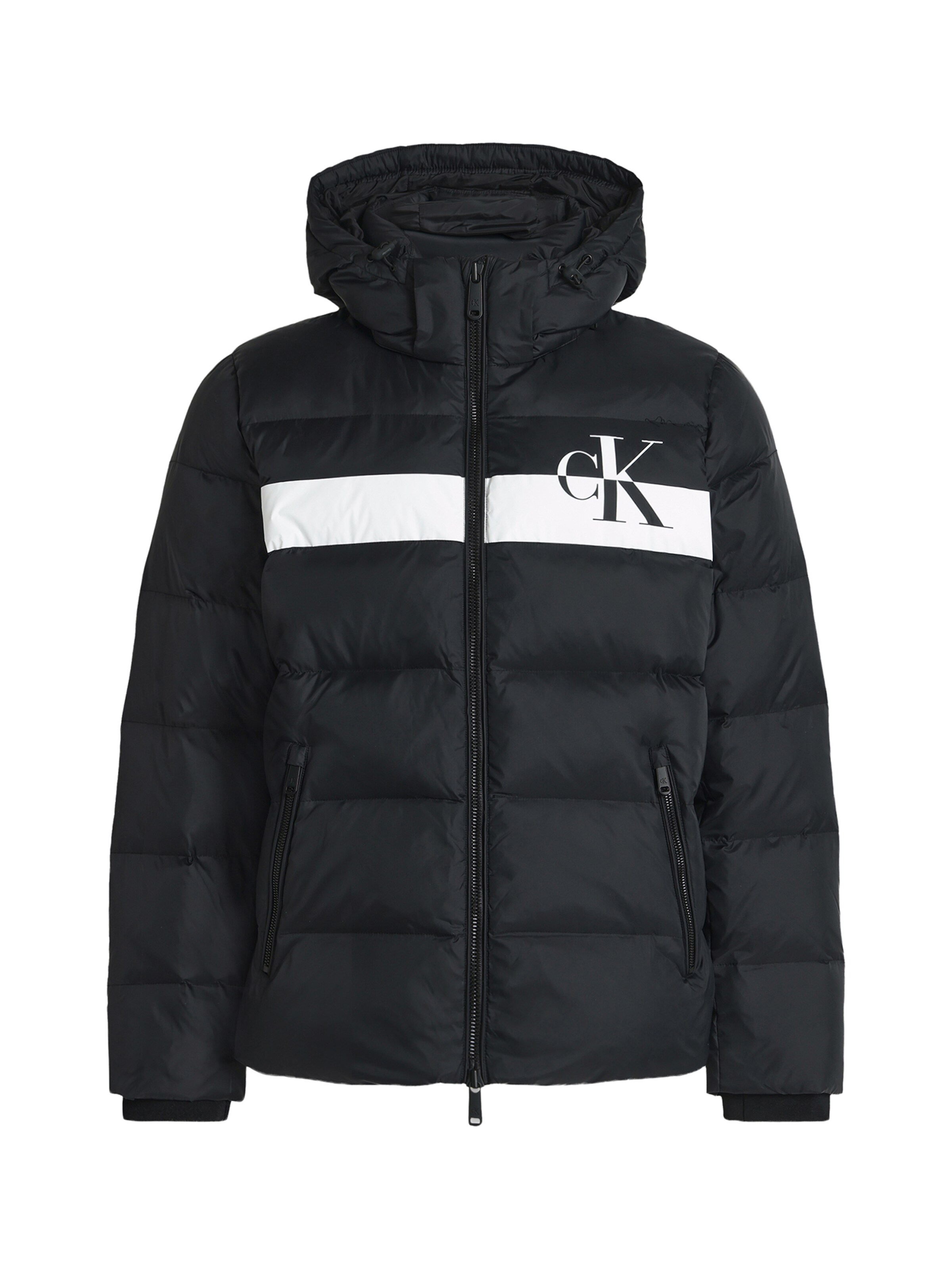 Calvin Klein Jeans Kurtka zimowa w rozmiarze XS w kolorze czarny / białym, Podgląd produktu
