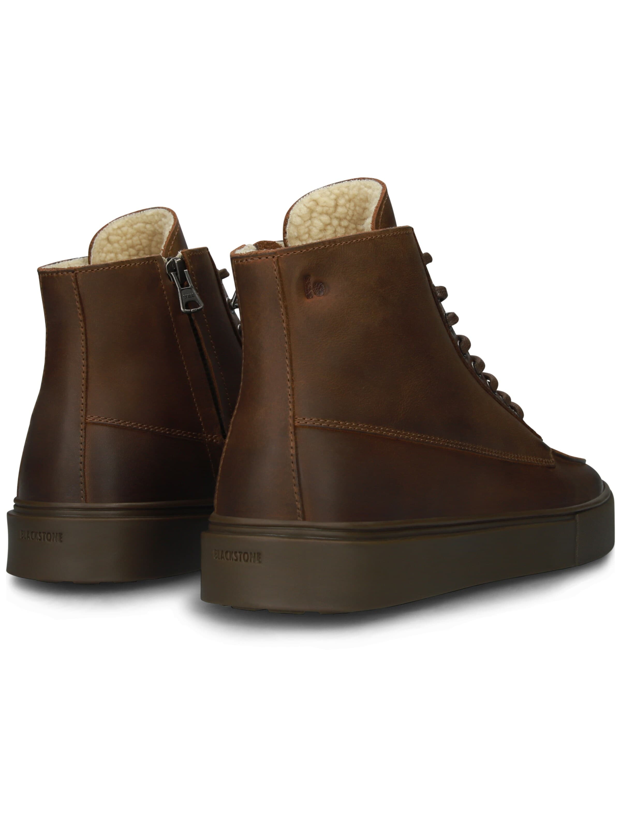 BLACKSTONE - Zapatillas deportivas altas 'RUBY EERO - ZIPPER' en marrón