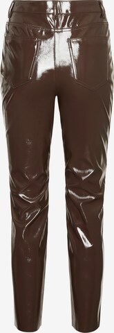 VERO MODA Slim fit Trousers 'BRENDA' in Brown