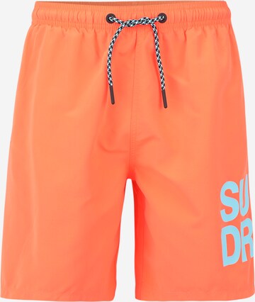 Superdry Badshorts i orange: framsida