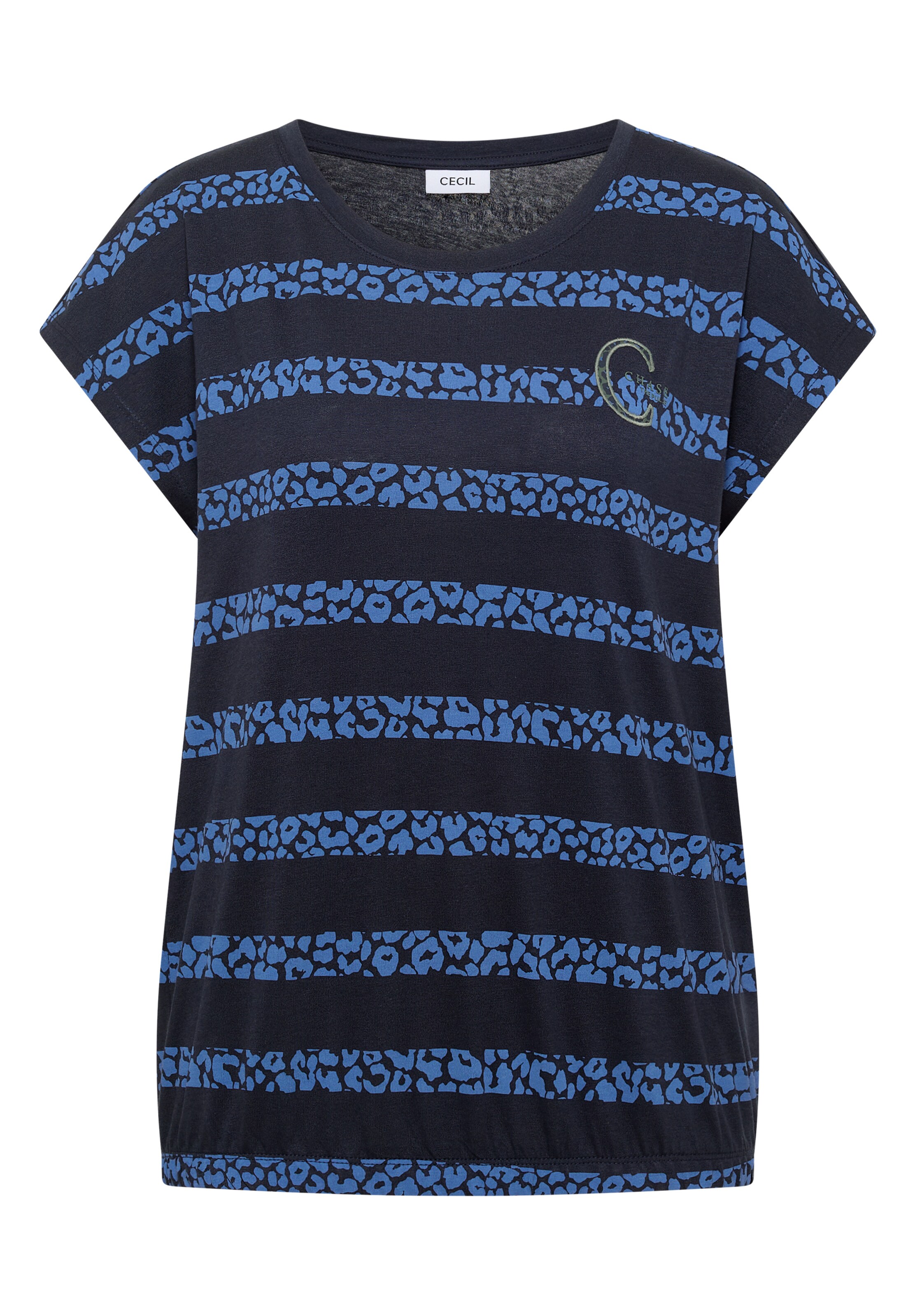 CECIL Shirt in XXXL in Dark blue / Black, Item view