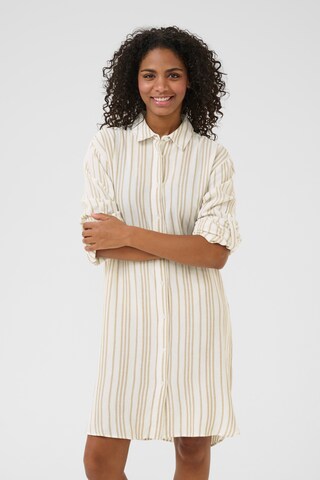 Robe-chemise 'Milia' Kaffe en blanc : devant