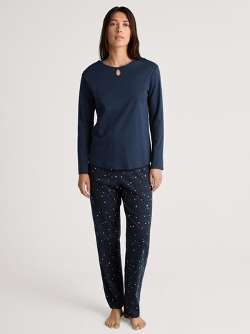 CALIDA Pyjama 'Sweet Dreams'‌‌‌‌‌‌‌‌‌‌ in Blau: Vorderseite