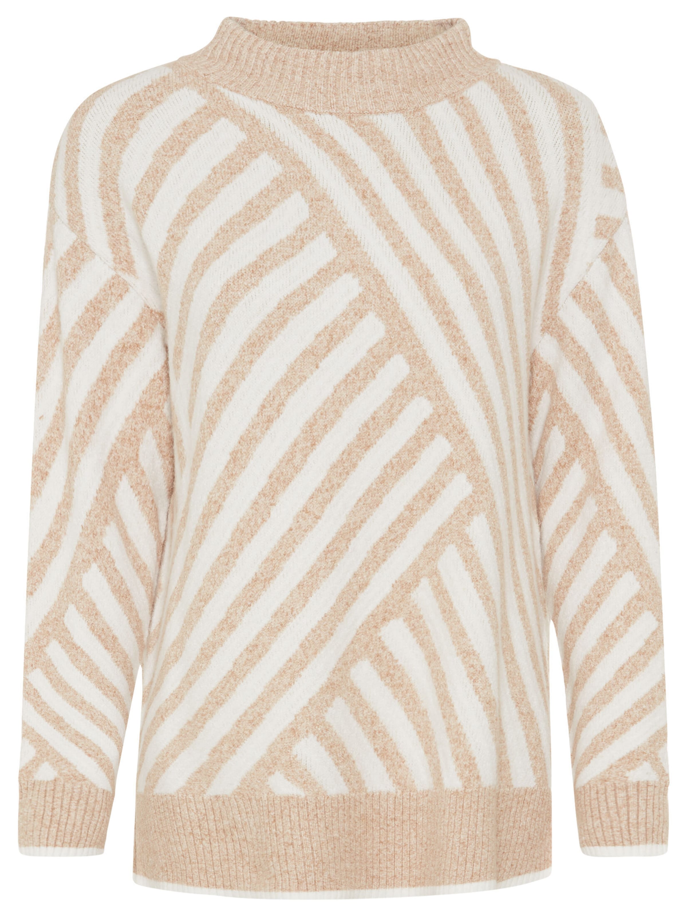 Pull-over Olsen en beige : devant
