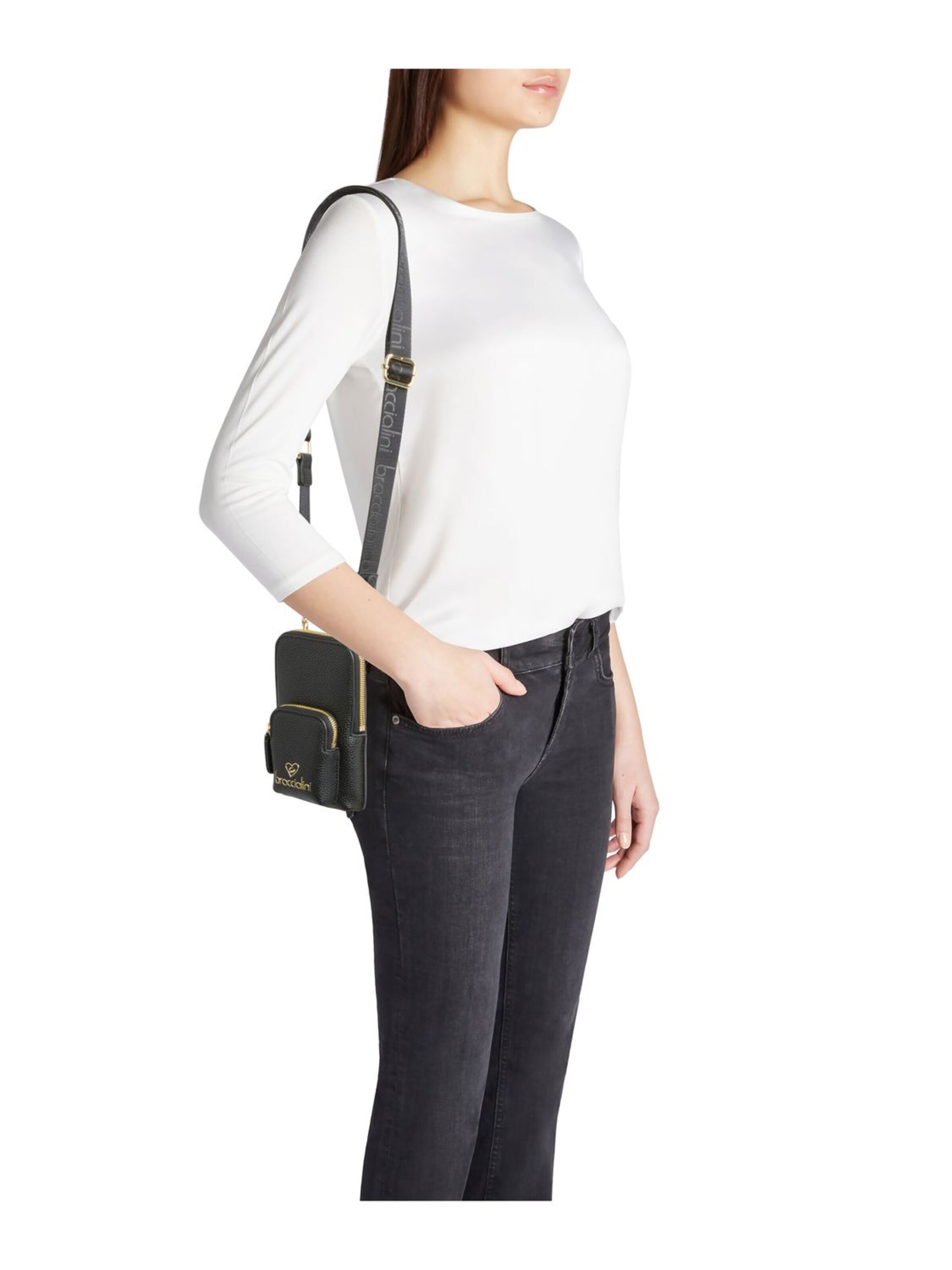 Braccialini Crossbody Bag 'Jinny' in Black