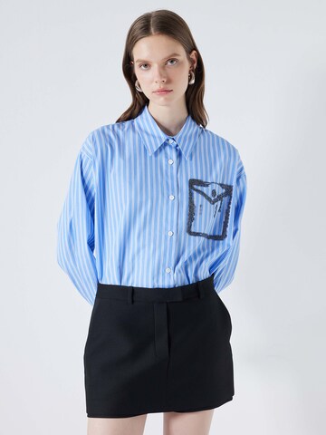 Ipekyol Blouse in Blauw: voorkant