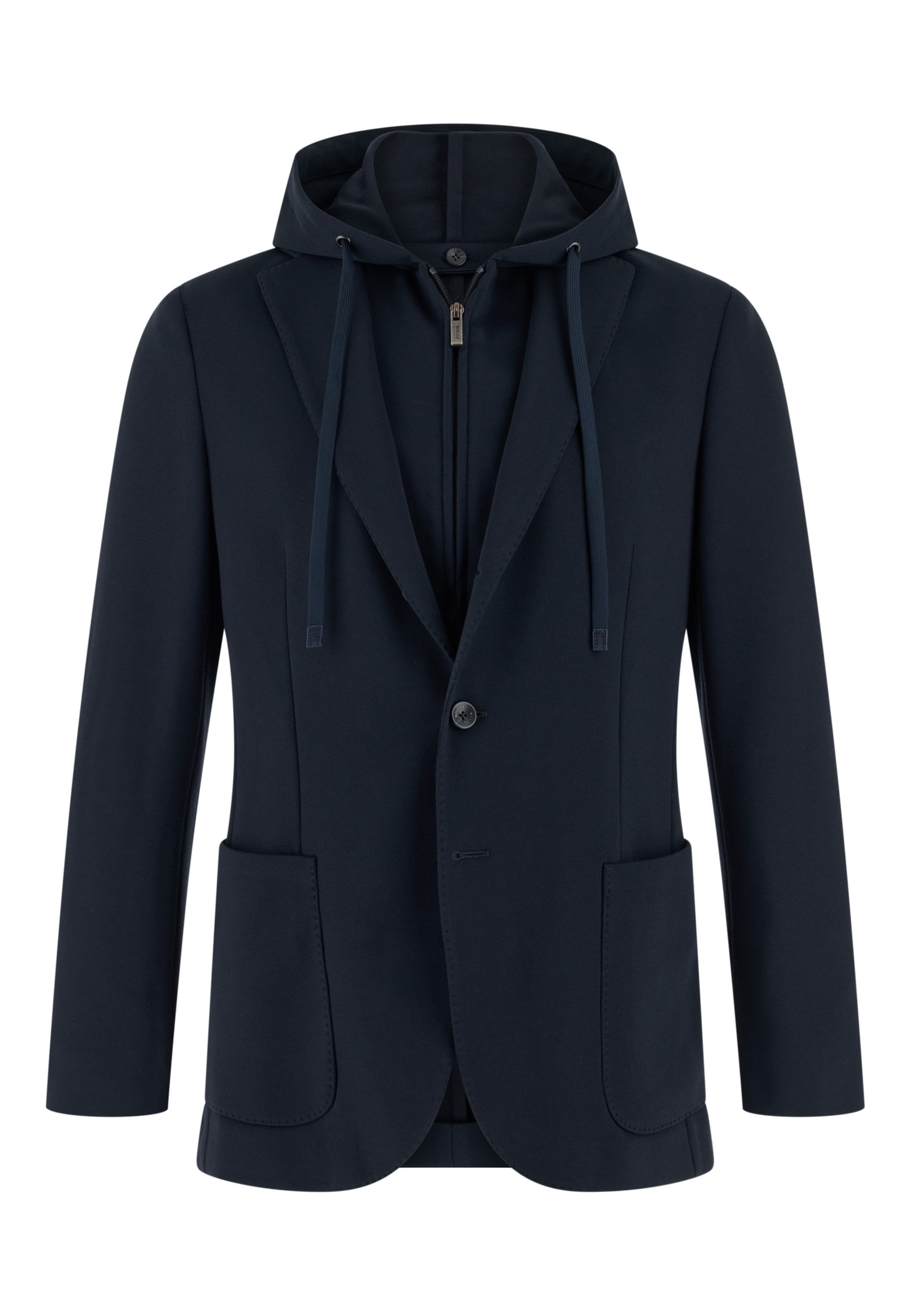 Boggi Milano Sweat jacket 'Madison' in Blue: front