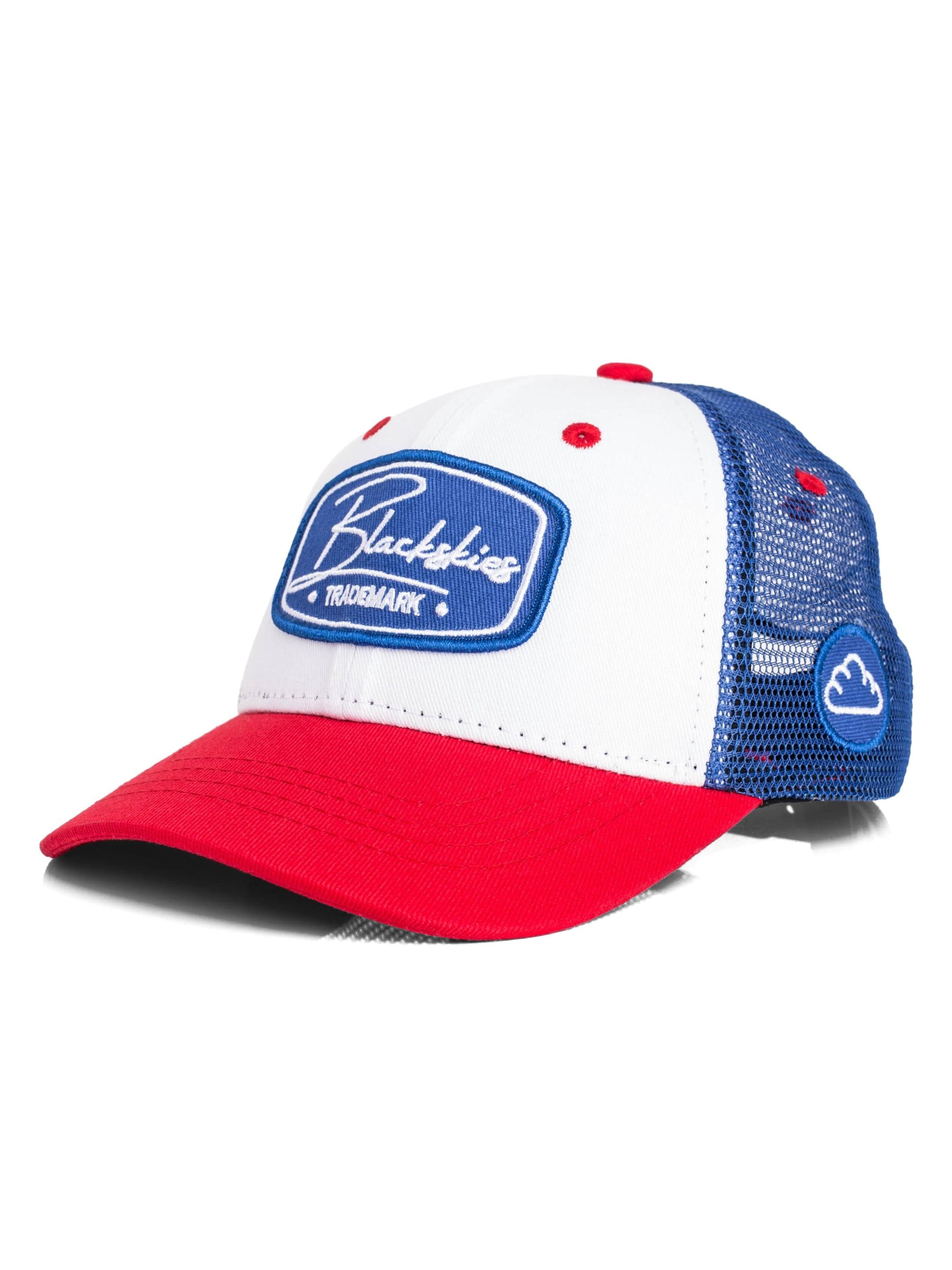 Blackskies Cap 'Race Baseball Cap Kids White-Blue-Red'‌‌‌‌‌‌ in Weiß: Vorderseite