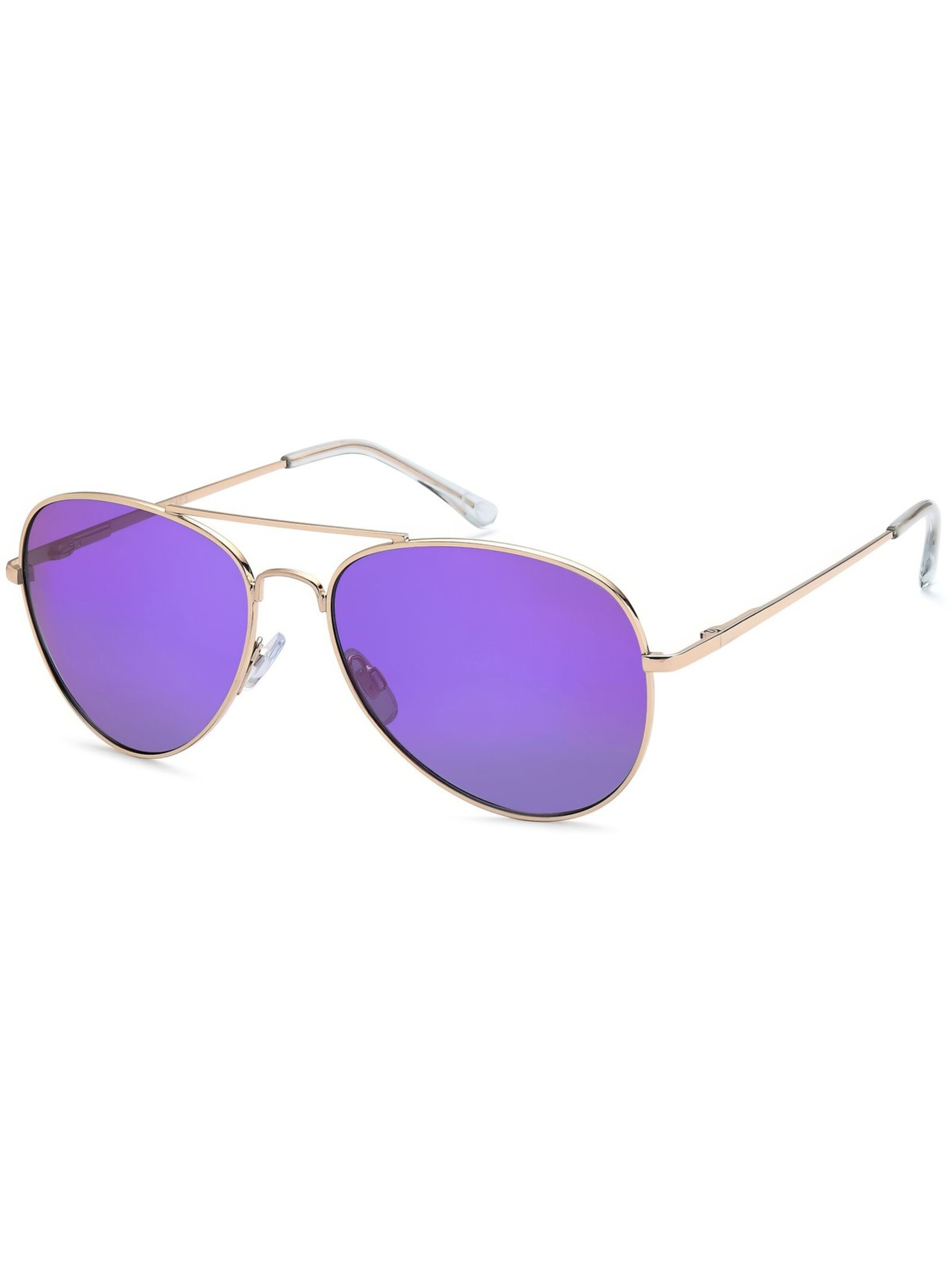 styleBREAKER Sonnenbrille 'Piloten Sonnenbrille'‌‌ in Lila: Vorderseite