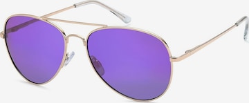 styleBREAKER Sonnenbrille 'Piloten Sonnenbrille' in Lila: Vorderseite