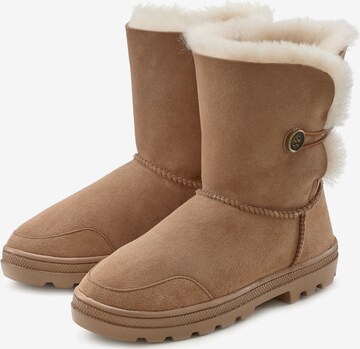 LASCANA Snow Boots in Brown