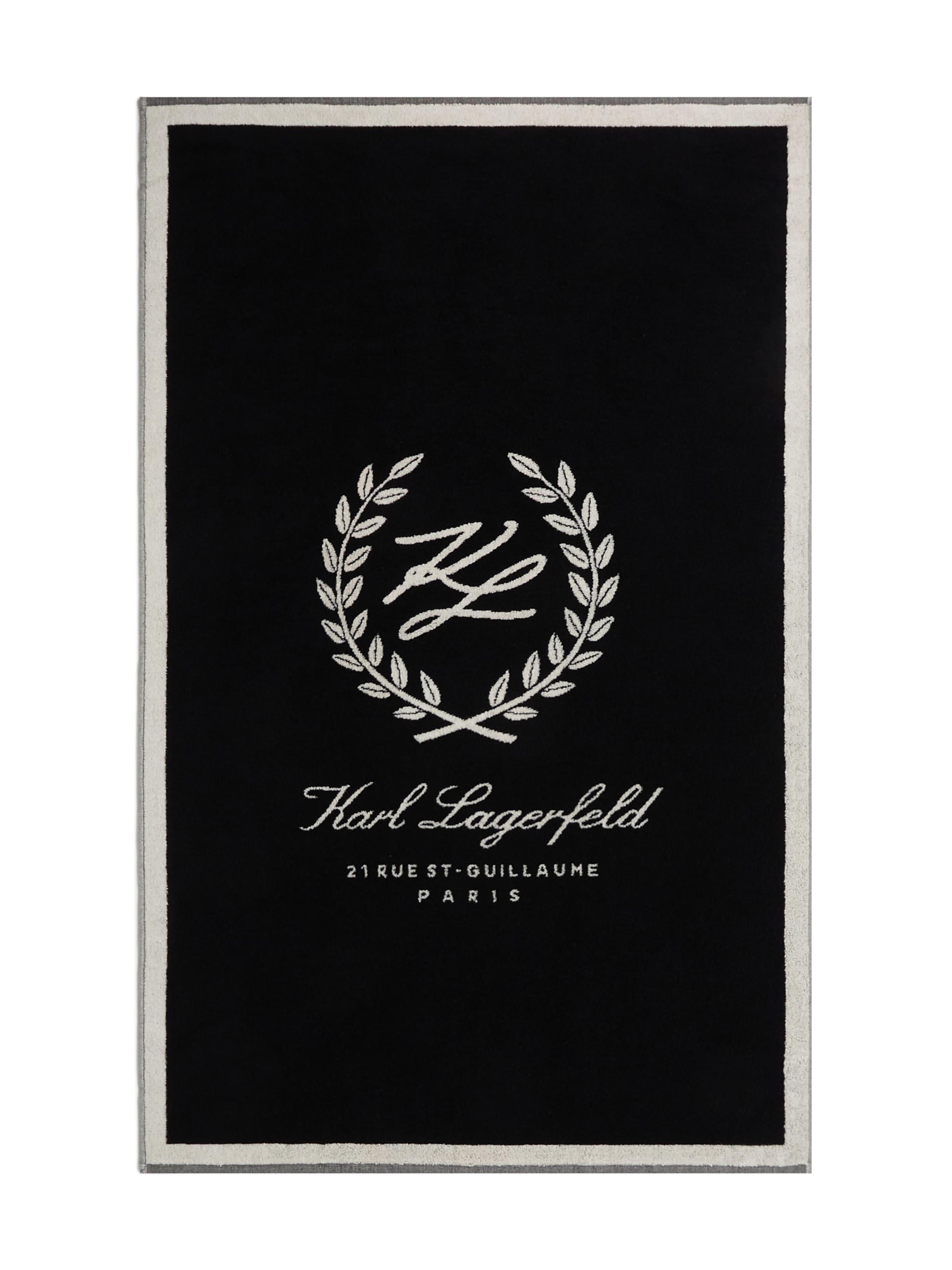Karl Lagerfeld Strandlaken in Zwart: voorkant