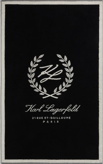 Karl Lagerfeld Strandtuch in schwarz / perlweiß, Produktansicht