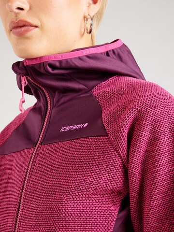 ICEPEAK Athletic Fleece Jacket 'BRADGATE' in Pink