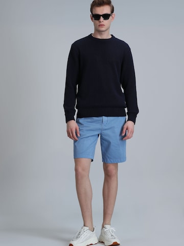 Coupe slim Pantalon chino 'ZEGLER' Lufian en bleu