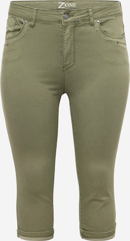 Z-One Skinny Jeans 'Jenna' in Grün: predná strana