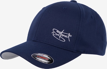 2Stoned Cap 'Flexfit Wooly Combed Classic' in Blue: front
