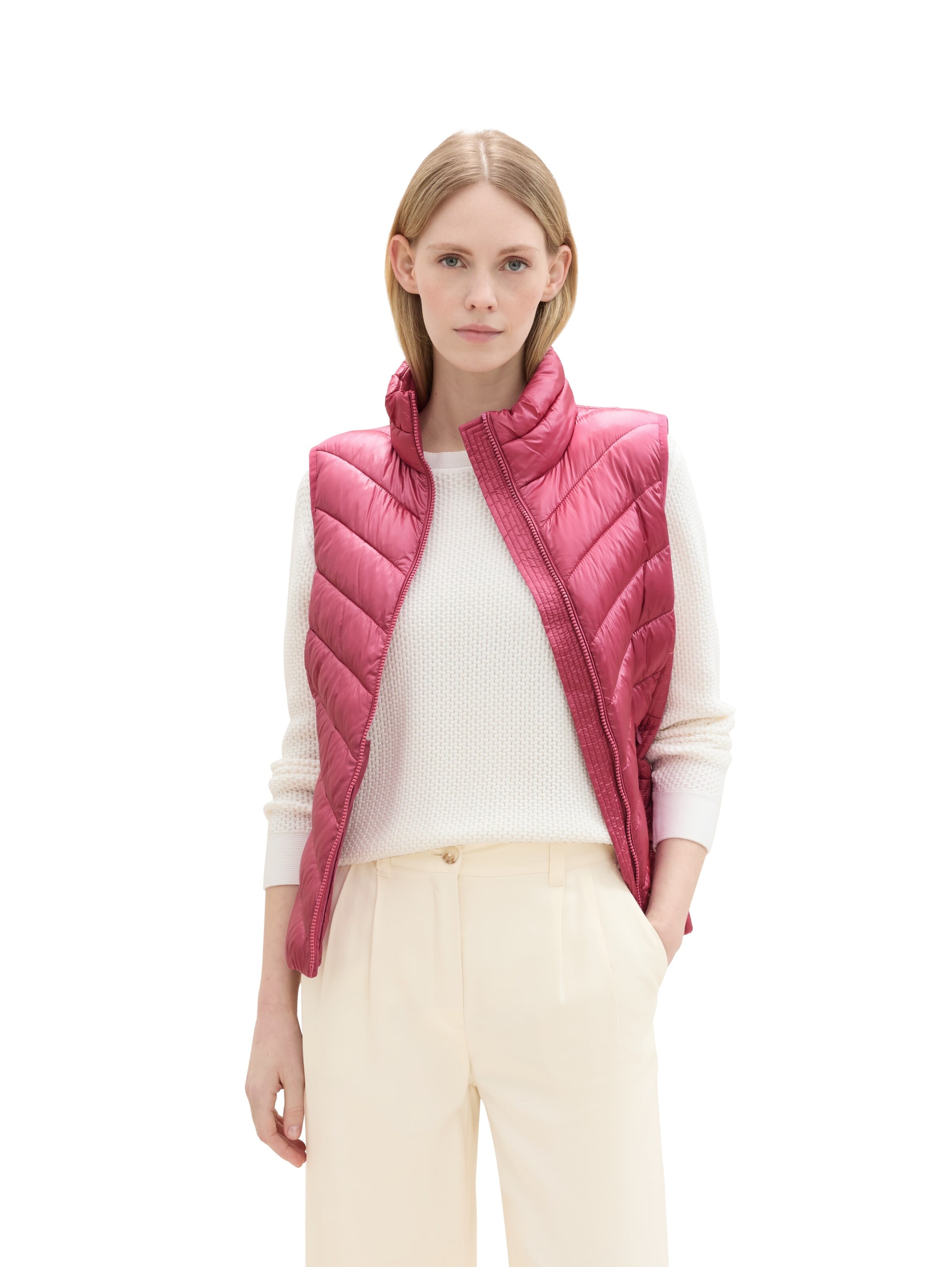 TOM TAILOR Weste in Pink