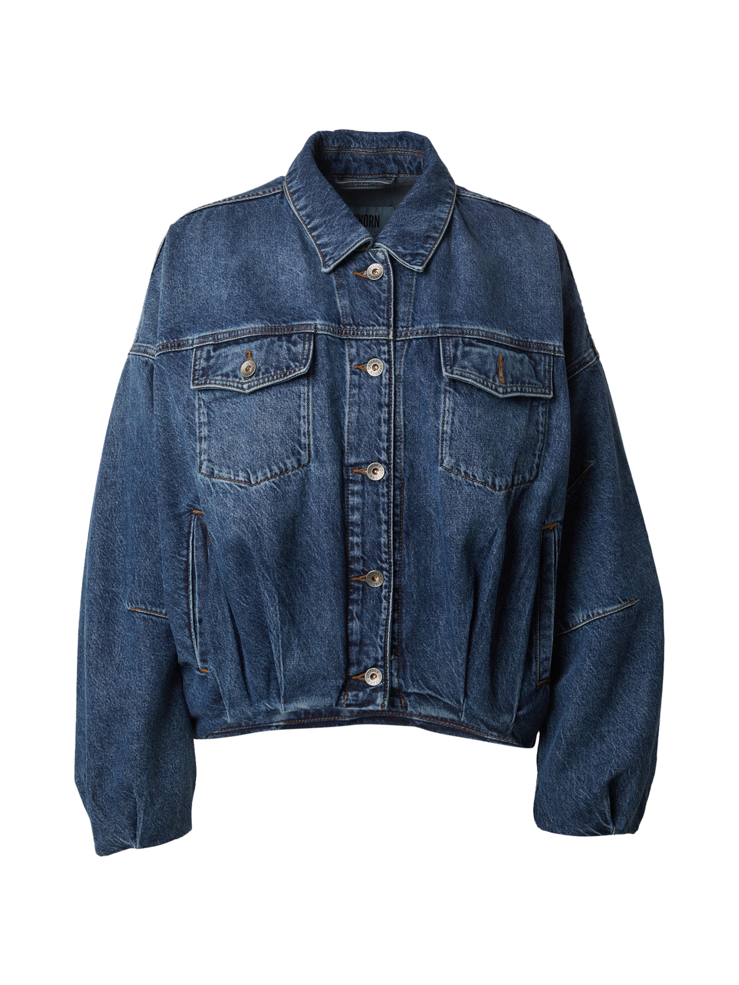 DRYKORN Between-Season Jacket 'Blaxton' in Blue: front