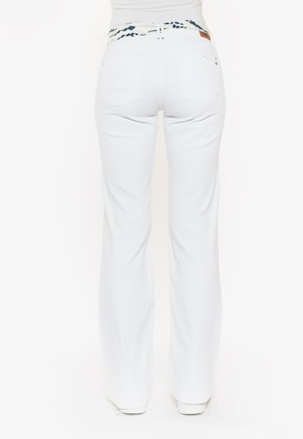 Le Temps Des Cerises Regular Jeans 'FLARE' in White